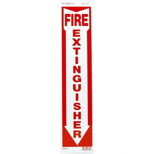 12 PACK FIRE PROTECTION SIGN FIRE EXTINGUISHER VINYL SIGN 4 X 18 STBL-10912