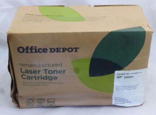 Office Depot HP Remanufactured BLACK Toner Cartridge for HP CE505A