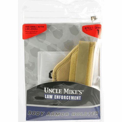 Uncle Mike&#039;s 8745-1 Ambidextrous Belly Band/Body Armor Holster Size 1 Natural