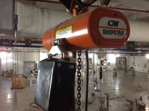 Cm shopstar 300 lb electric chain hoist already has chain container for sale