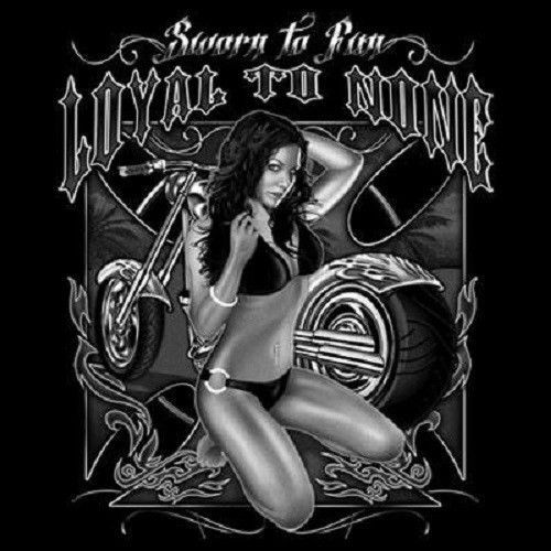 Loyal to none motorcycle biker heat press transfer for t shirt sweatshirt  048a for sale