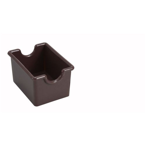 Winco PPH-1B, Brown Plastic Sugar Packet Holder, 1 Dozen