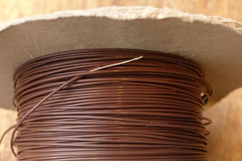 Silver Plated Copper PTFE Wire Cable 24AWG 0,6MM Brown HQ 10 meters