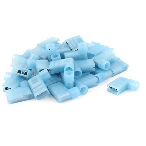 uxcell 35 Pcs 6.3mm Right Angle L Style Insulated Crimp Terminal Connector