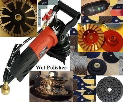 Wet polisher 1/2&#034; full bullnose router convex blade coarse cup damo buff granite for sale