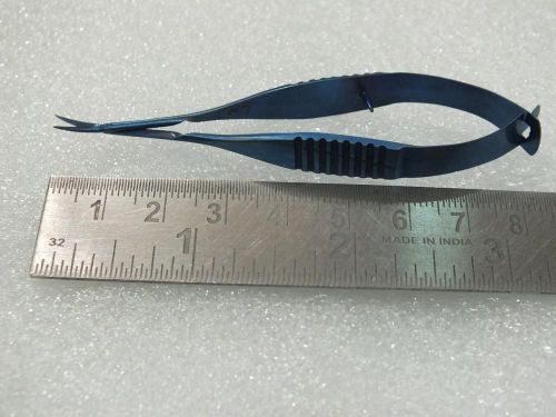 TITANIUM curved Vannas Scissors Sharp Tip 6mm 11mm lon Ophthalmic Instruments