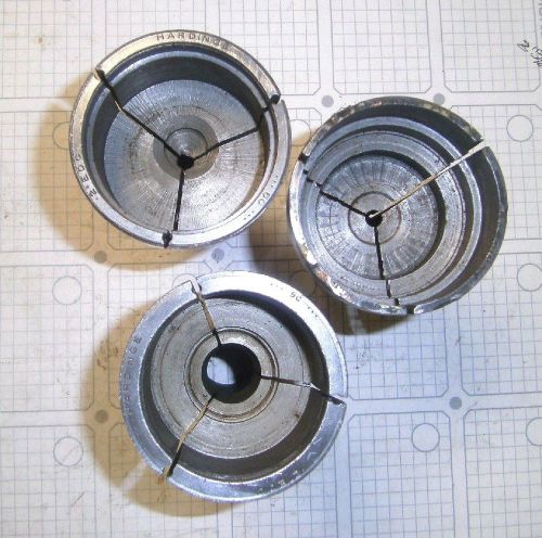 5-C HARDINGE STEEL STEP COLLETS - 2-3/16&#034; Dia. To 2-1/2&#034; Dia. - Package of 3
