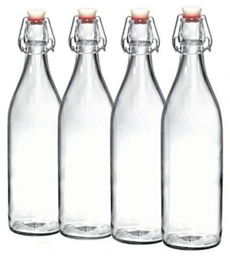 Paksh novelty / bormioli rocco giara clear glass bottle with stopper | swing | for sale