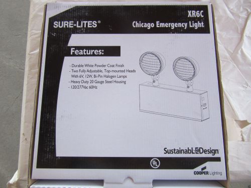 Sure-Lites XR6C Chicago Approved Emergency light 120/277V NEW!! in Box Free Ship