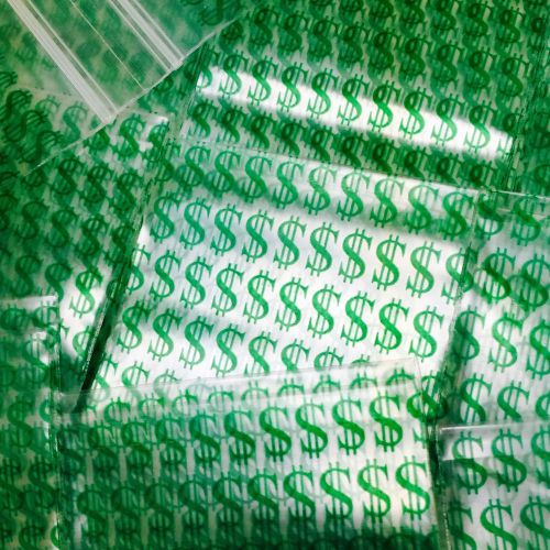 2020 2&#034; x 2&#034; ziplock plastic bags baggies 200 2.5mil green $ guarantee quality for sale