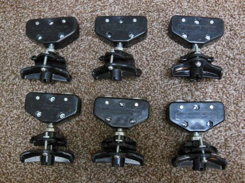 6 Aero-Motive POW-R-TAG Festooning Carrier Trolley CARRIER &amp; CLAMPS