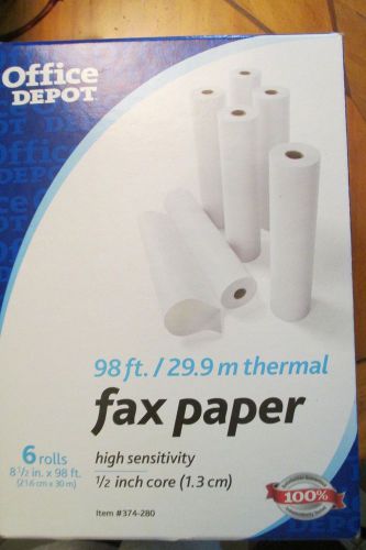Office Depot Thermal Fax Paper  New in Box