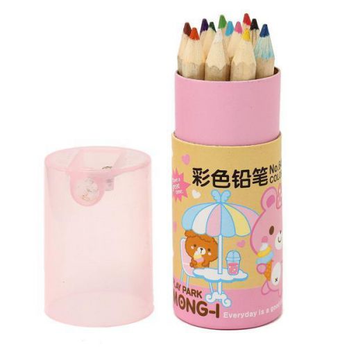 New 12 Colors Drawing Hexagon Pencils Non-toxic Artists Mechanical Drawing