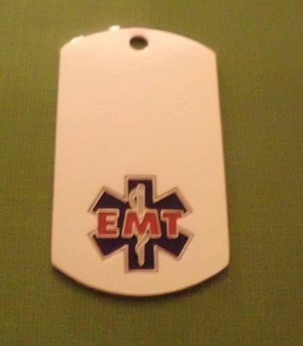 RESCUE ABULANCE EMT Dog Tag Necklace Free Engraving Front and Back FREE SHIPPING