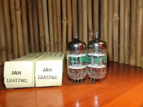2 Vintage GE 6201 12AT7 WC Stereo Tubes 1970  Results = 4270/4030 4280/3710