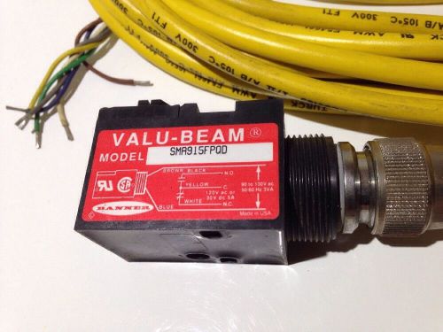 BANNER VALU-BEAM MODEL SMA915FPQD Electric Sensor W/ TURCK Mini Fast Cable