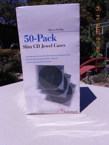Radio Shack 50-Pack Slim CD Jewel Case