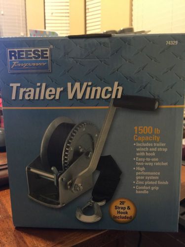 Reese Trailer Winch 1500lb Capacity 74329