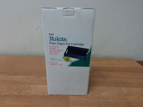 Nu-Kote Plain Paper Fax Cartridge Cartridge B409 Replaces Brother Pc-401 New In