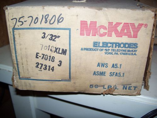 3/32&#034; McKay 7018 welding rods 15 LB AWS E7018 eletrodes 14&#034; long 7018XLM 350 rod