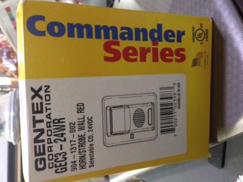 Gentex gec3-24wr fire strobe / horn alarm for sale