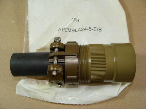 AMPHENOL APCMBLA24-5-E/B MIL-C-5015 MIL SPEC 16 PIN MALE ROUND CONNECTOR BODY