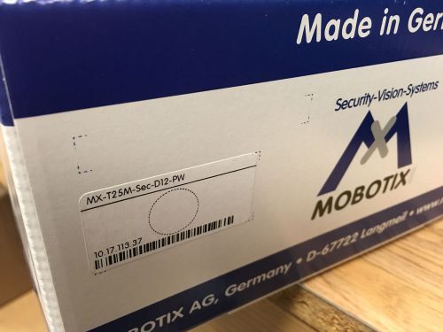 Mobotix hemispheric c25 series mx-c25-d12-pw 5mp indoor ip security camera new for sale