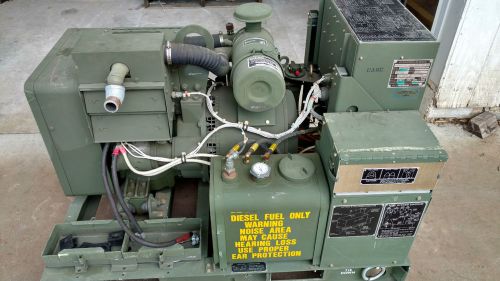 NOS Military MEP-002A Diesel Generator 5kW 3-Phase and Single Phase 2.7 Hours !