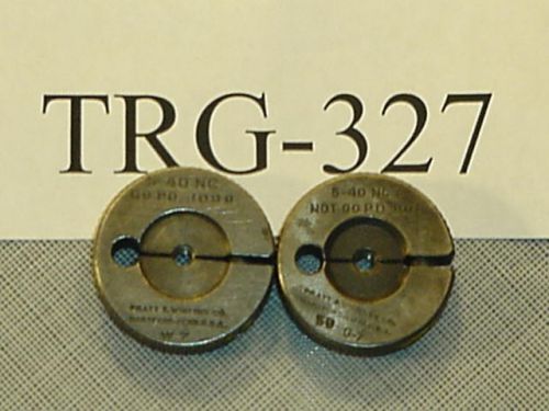 Thread Ring Gage Set 5-40 NC GO &amp; NOGO TRG-327
