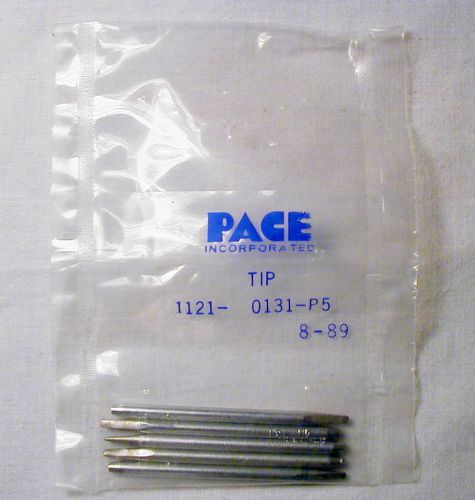 PACE 1121-0131-P5, 1/16in Chisel Point Soldering Tip, pack of 5, brand new.