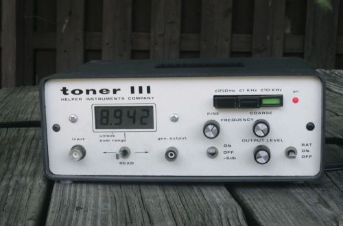 Helper Instruments Toner III Model T-203 Excellent Condition Tersted