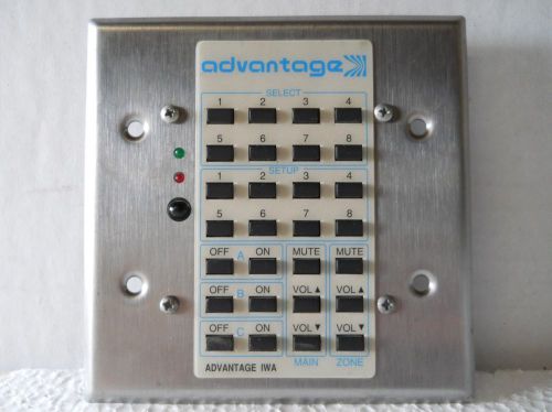 ADVANTAGE IWA KEYPAD FOR AMPLIFIER / CONTROLLER SYSTEM - USED
