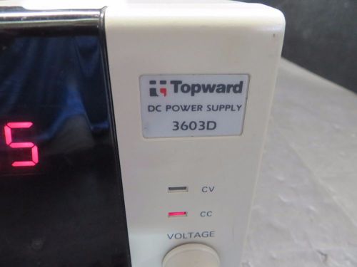 Topward 3603d dc power supply 0-30v 0-6a id#26205 khdg for sale