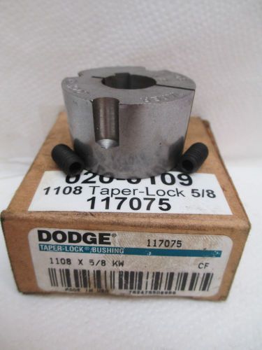 New dodge taper-lock bushing 117075 1108 x 5/8 keyway lot of two for sale