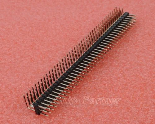 2pcs 2.54mm 3x40p male pins three row right angle pin header for sale