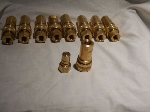(9 Sets) Foster H2B - K2B Carpet Cleaning 1/4&#034; Brass Quick Disconnect