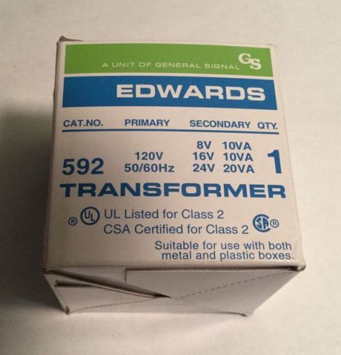 Edwards 592 Transformer 120V 50/60Hz Class 2