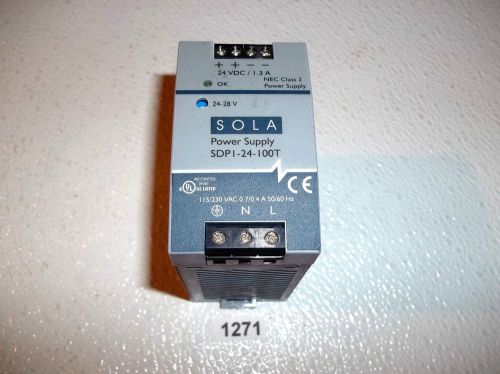Sola SDPI-24-100T 24vdc Power Supply