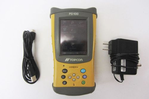 Topcon FC-100 Data Collector w/ Pocket 3D Version 8.0.6 GPS Survey, Bluetooth