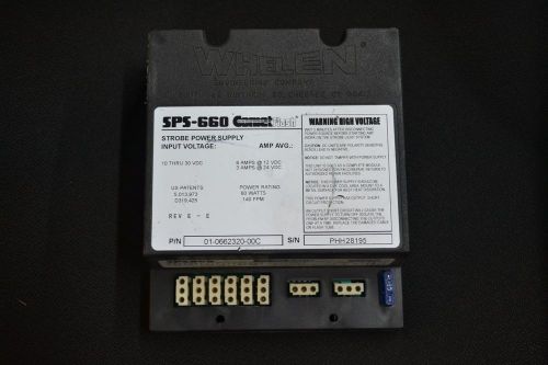 Whelen SPS-660 Comet Flash Strobe Power Supply (used) working condition