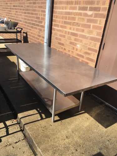 stainless steel table used