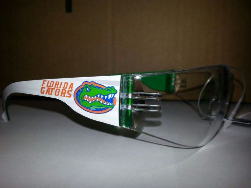 NCAA Florida Gators safety glasses clear lens green frame ANSI Z87.1/CSA Z94.3