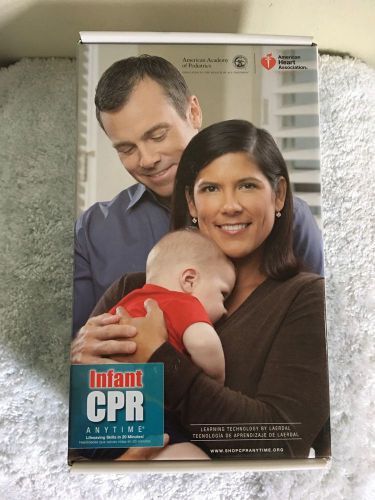 Aha infant cpr kit anytime with baby manikin &amp; dvd latex for sale