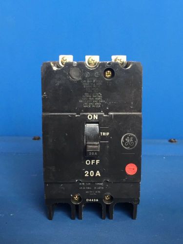GE TEY 20A 480V 3P Circuit breaker