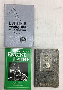 Atlas Lathe Operation, South bend How to run a lathe Books Lot