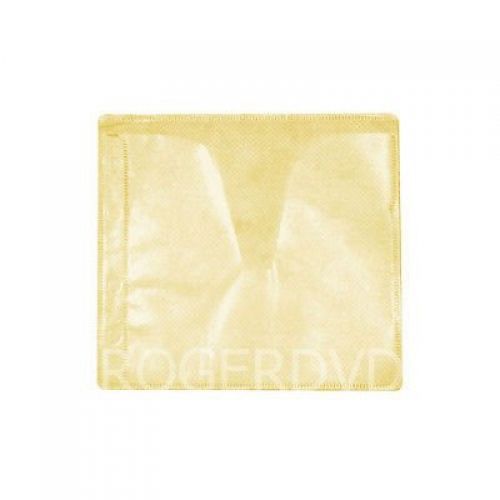 Generic 100 CD DVD Double-sided Refill Plastic Sleeve Yellow