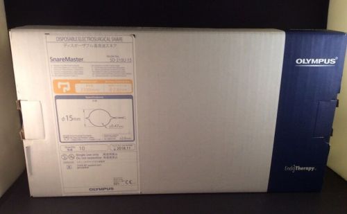NIB 10 Olympus SD-210U-15 Disposable Electrosurgical Snare 2.8mm Chanel 2300mm