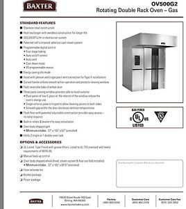 Baxter Double Wide Rack Oven OV500G2EE