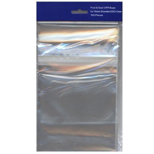 mediaxpo 500 OPP Plastic Bag for Standard 14mm DVD Case (Standard DVD Case