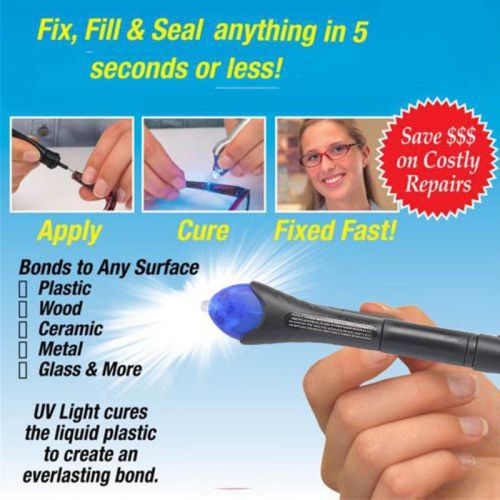 5 Second Quick Use UV Light Fix Liquid Glass Welding Compound Glue Repairs Tool